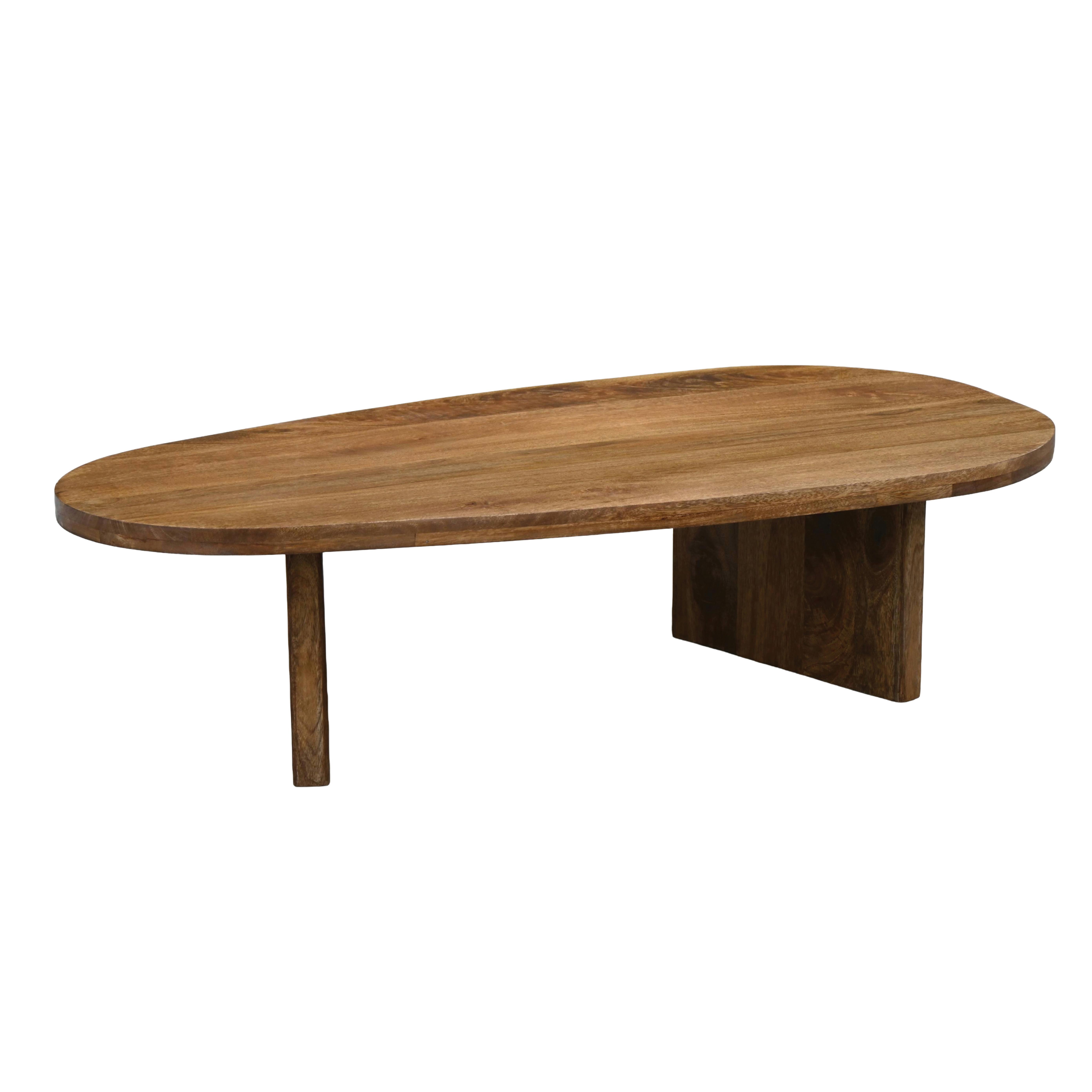 Konferenčný stolík masív - hnedá, Design, drevo (120/31/59cm) - MID.YOU