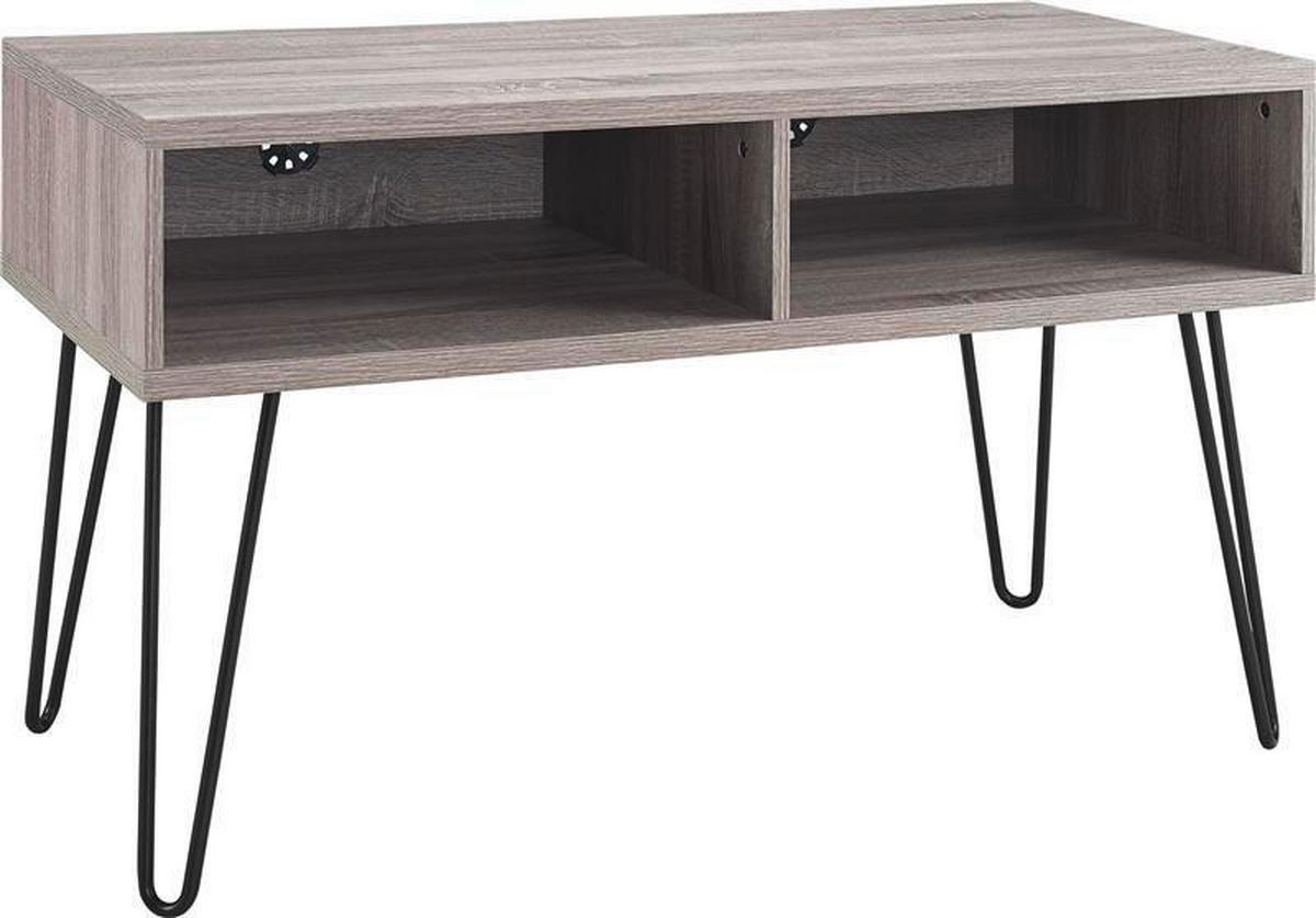 Lowboard Owen Grau Eichefarben - Eichefarben/Eiche grau, Design, Papier/Holzwerkstoff (107/63/50cm) - MID.YOU
