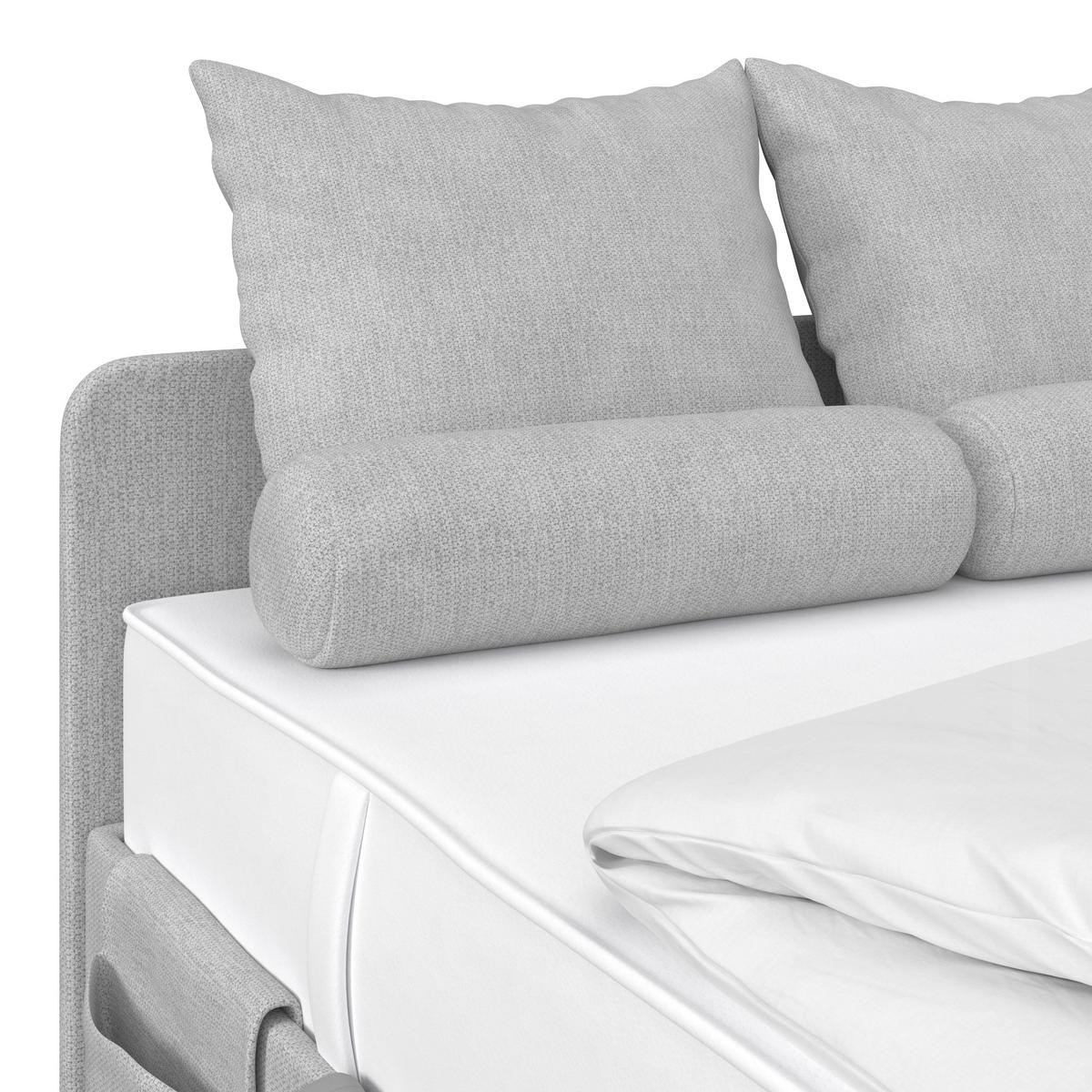Kárpitozott Ágy Remi 120/200cm - szürke, Modern, textil/fa (120/200cm)