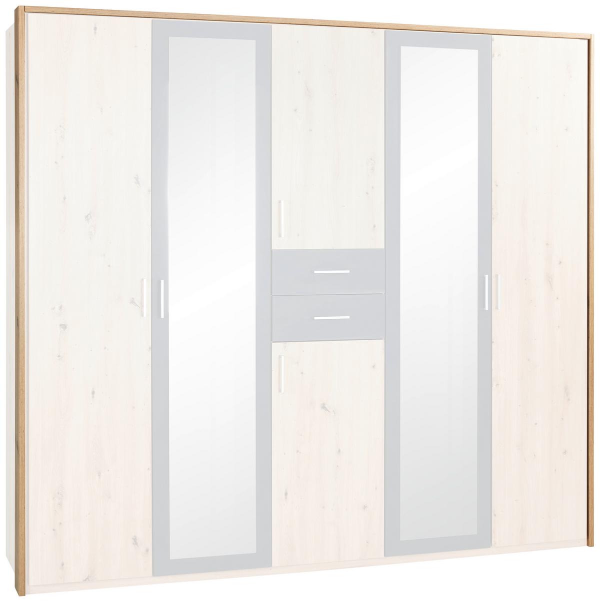 Passepartout-Rahmen Diver Eiche Dekor für B: 225 cm - Eichefarben, MODERN, Holzwerkstoff (228/213/12cm)