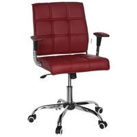 Drehstuhl Ernesto Bordeauxfarben - Chromfarben/Bordeaux, MODERN, Kunststoff/Textil (61/87/59cm) - MID.YOU