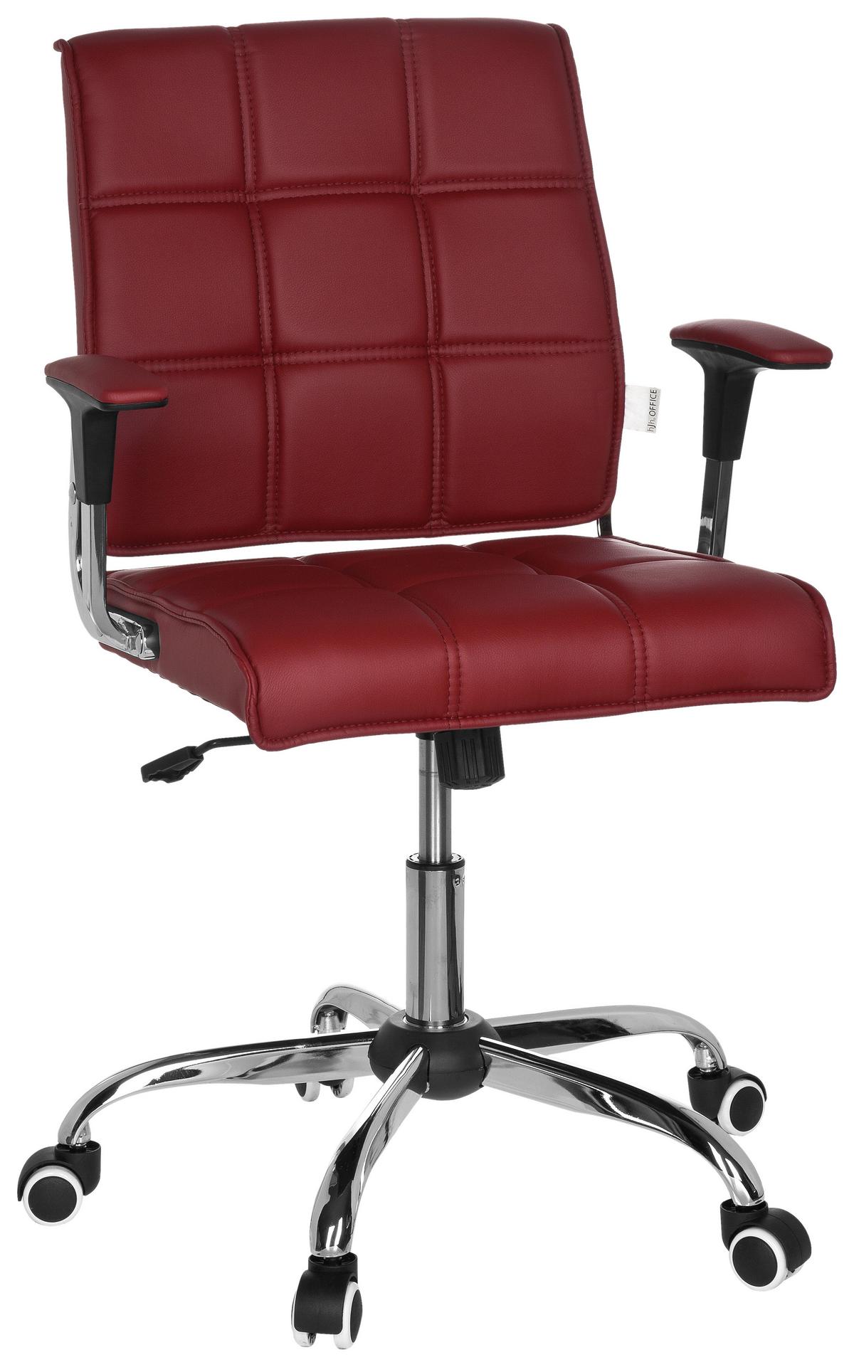 Drehstuhl Ernesto Bordeauxfarben - Chromfarben/Bordeaux, MODERN, Kunststoff/Textil (61/87/59cm) - MID.YOU