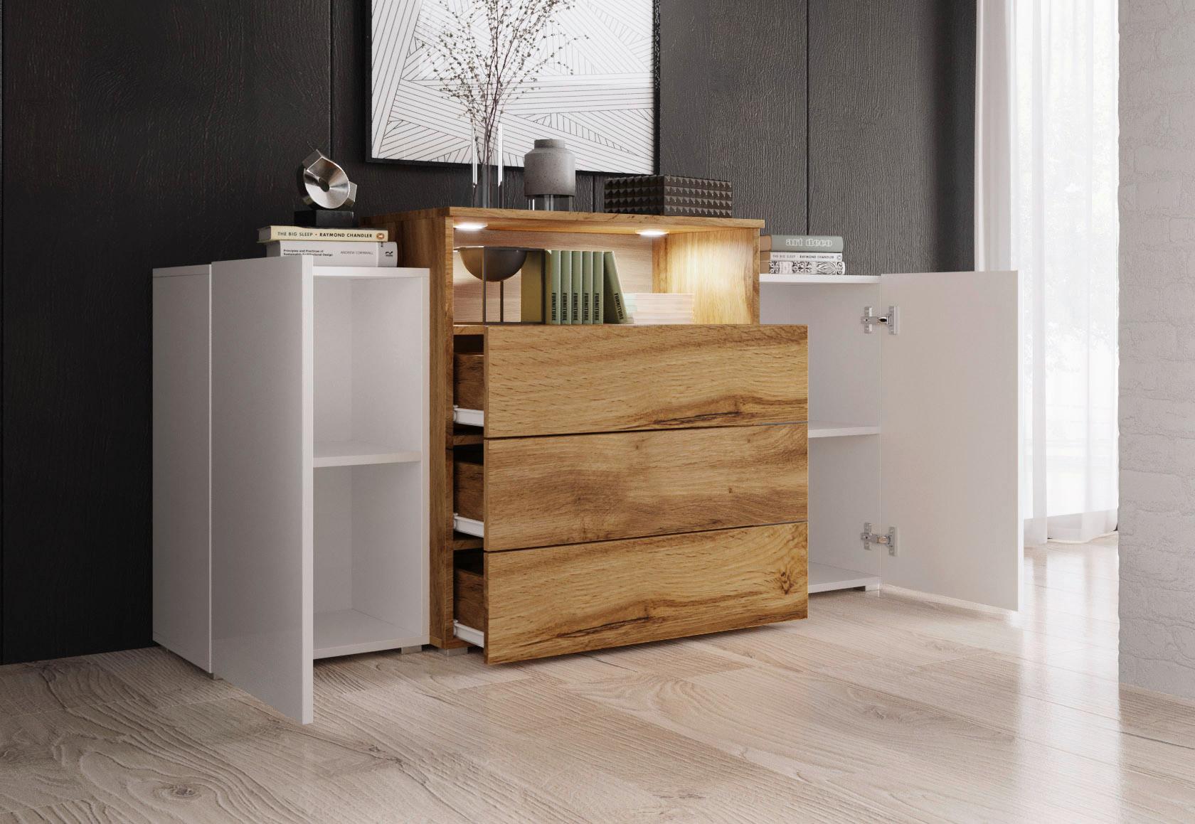 Sideboard mit Schubladen und Drehtüren