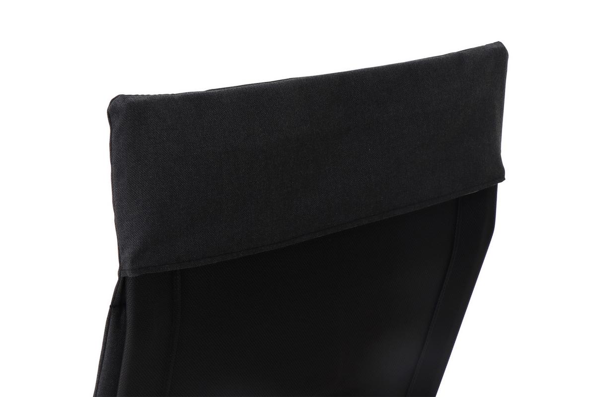 Schaukelliege Metall/Kunststoff/Textil - Schwarz, KONVENTIONELL, Kunststoff/Textil (57/81/143cm) - Siena Garden