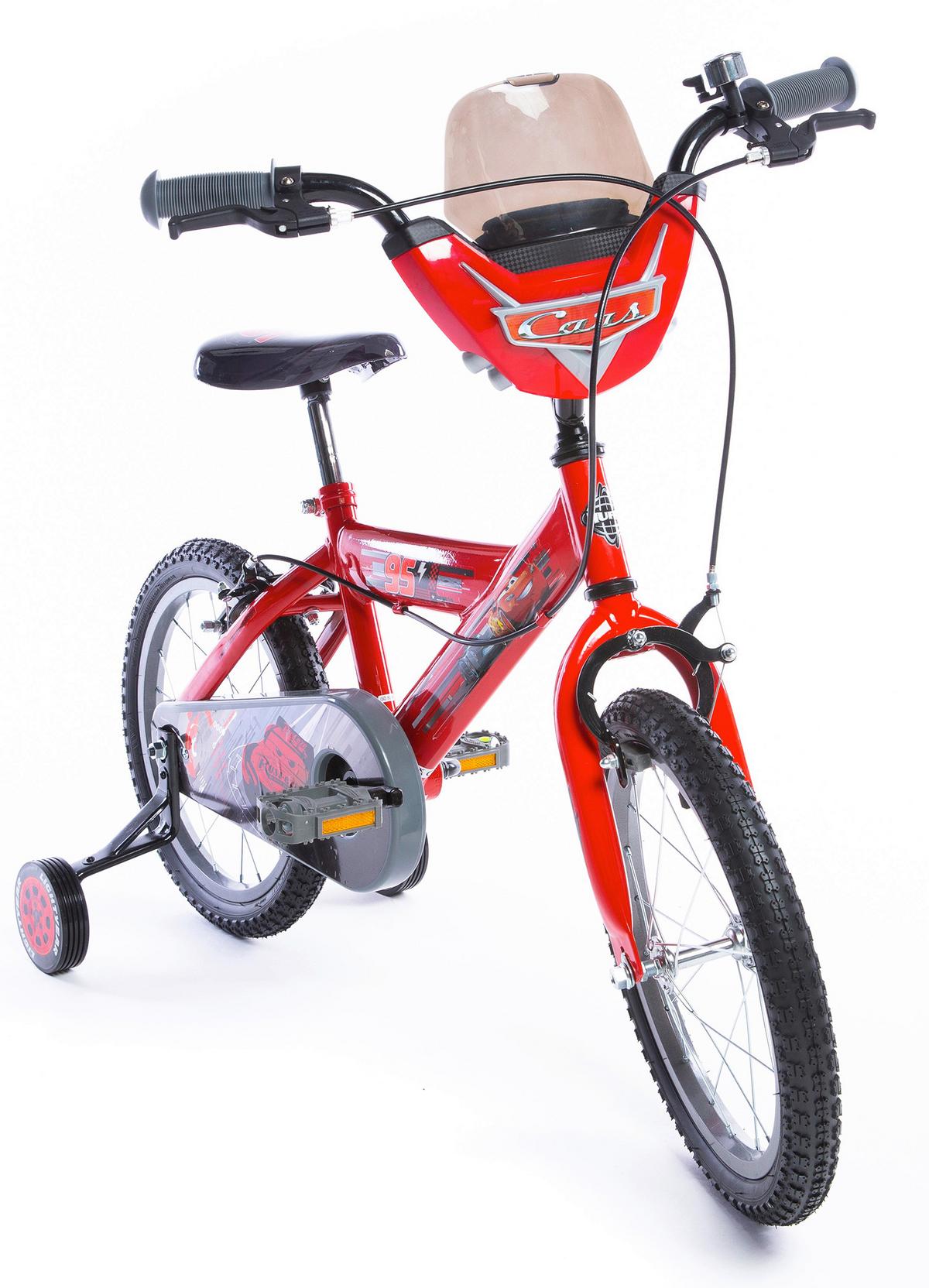 Kinderfahrrad Mit Stützrädern Cars 16 Zoll - Rot, Basics, Metall (54/78,1/106cm)