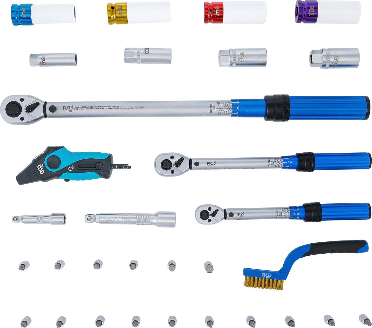 Drehmomentschlüsselset Schlüssel-Satz - Blau, Basics (46,5/34/5,3cm)