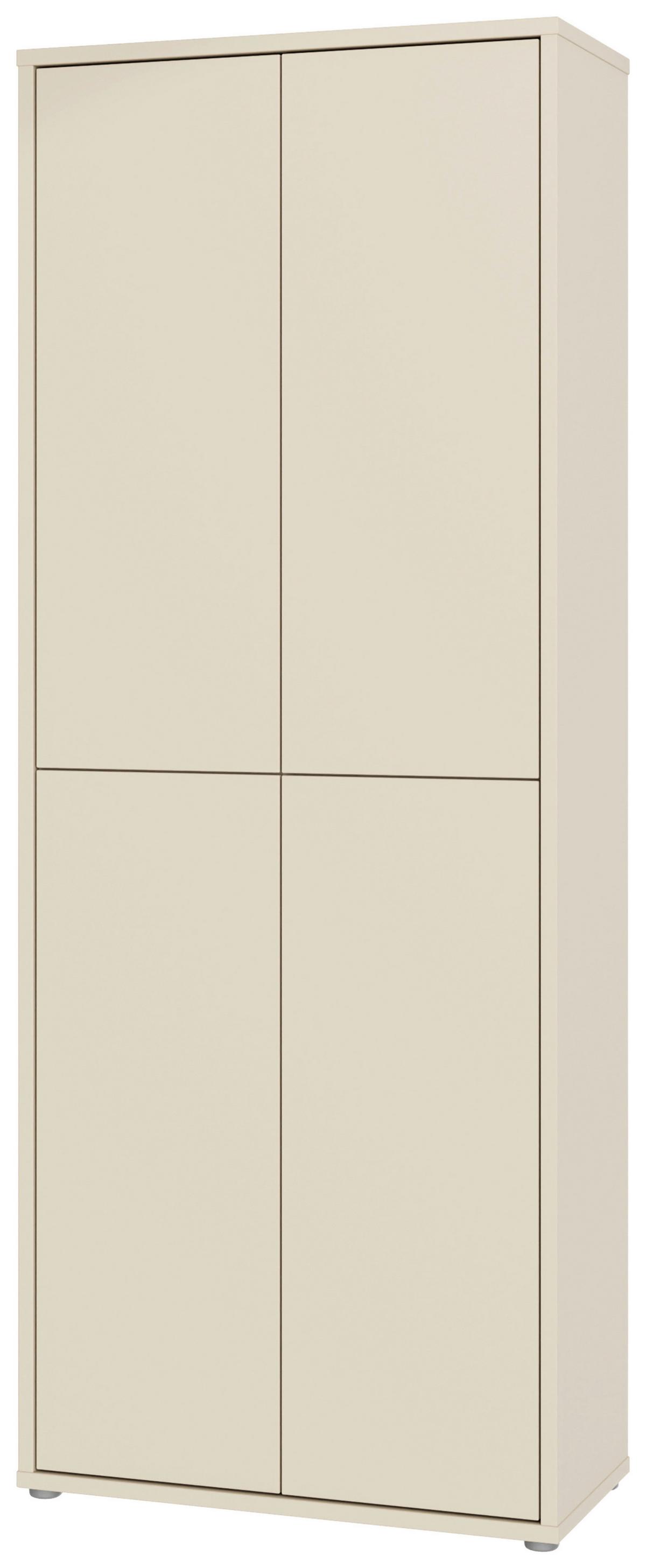 Botník, barva kašmírová, š: 74,5cm - šedá/pískové barvy, Moderní, kompozitní dřevo/plast (74,5/191,9/34,9cm)