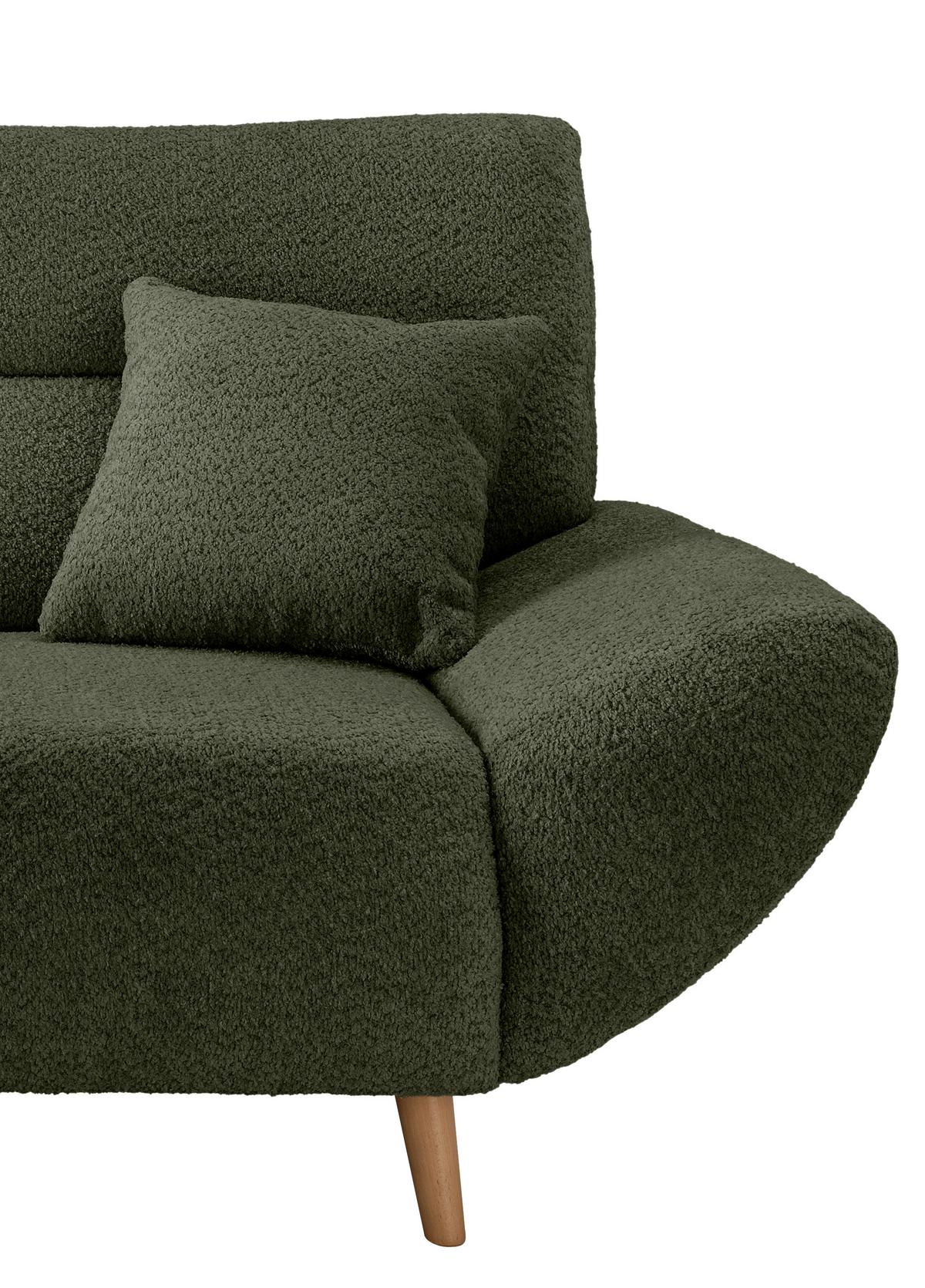 Ecksofa Drago, Waldgrün S: 166x290 cm - Waldgrün/Wildeiche, KONVENTIONELL, Textil (166/290cm) - MID.YOU