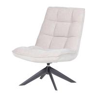 SESSEL Jouke Naturfarben B: 70cm - Schwarz/Naturfarben, MODERN, Textil/Metall (70/97/85cm) - Livetastic