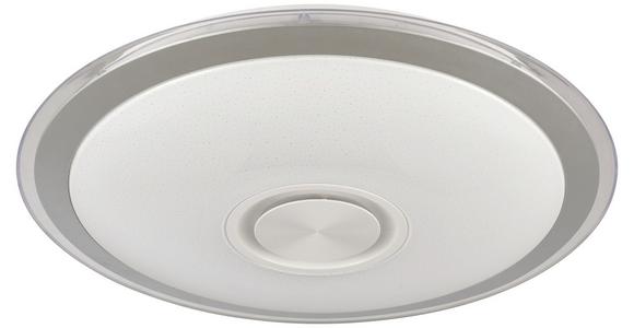 Led-deckenleuchte Karin Ø 42 Cm Mit Farbwechsler - Chromfarben/Weiß, MODERN, Kunststoff/Metall (40cm) - Luca Bessoni
