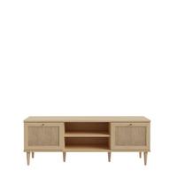 TV diel CALASETTA š: 160 CM - zlatá/farba duba, Natur, kov/drevo (159,8/57,8/41,4cm)