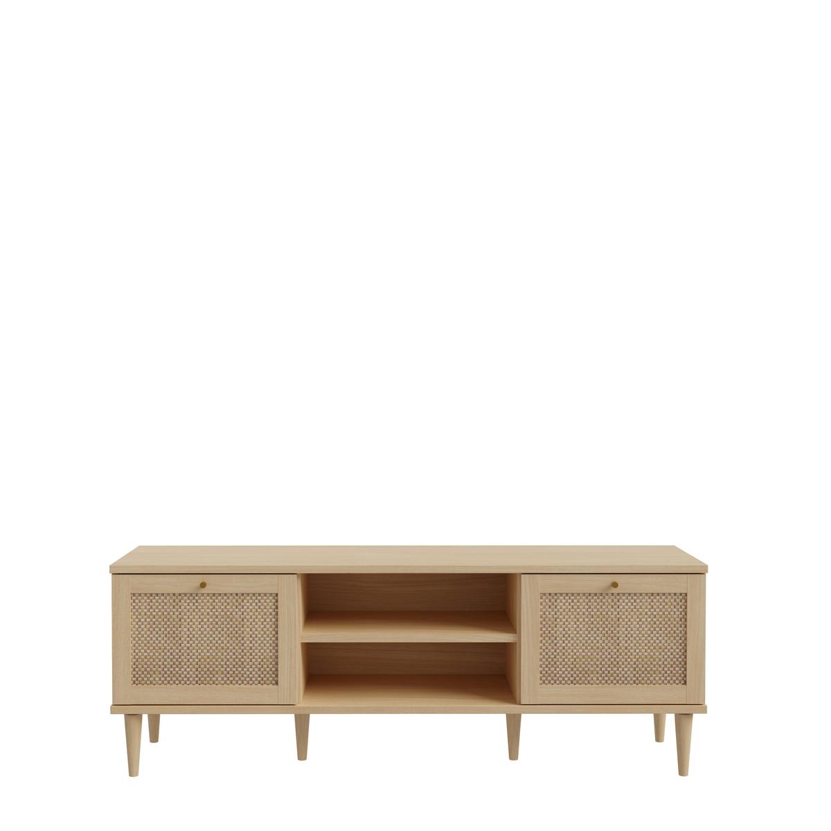 TV diel CALASETTA š: 160 CM - zlatá/farba duba, Natur, kov/drevo (159,8/57,8/41,4cm)