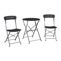 Balkonszett Paris 3 Részes - szürke, Modern, fém - Beldano