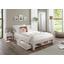 Bettregal Julia 140 cm Buche Massiv White Wash - Weiß, KONVENTIONELL, Holz (120/21/10cm)