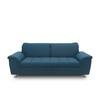 2-sitzer-sofa Franzi Petrol Webstoff - Chromfarben/Dunkelblau, KONVENTIONELL, Textil (210/81/97cm) - MID.YOU