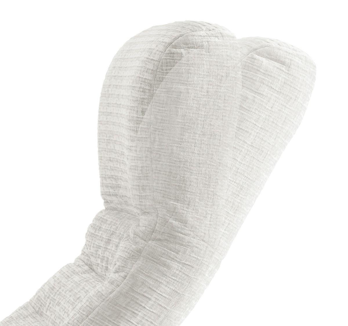 Relaxsessel Latina Creme 360 Grad Drehbar, B: 72 Cm - Schwarz/Weiß, MODERN, Textil (72/118/85-165cm) - Livetastic