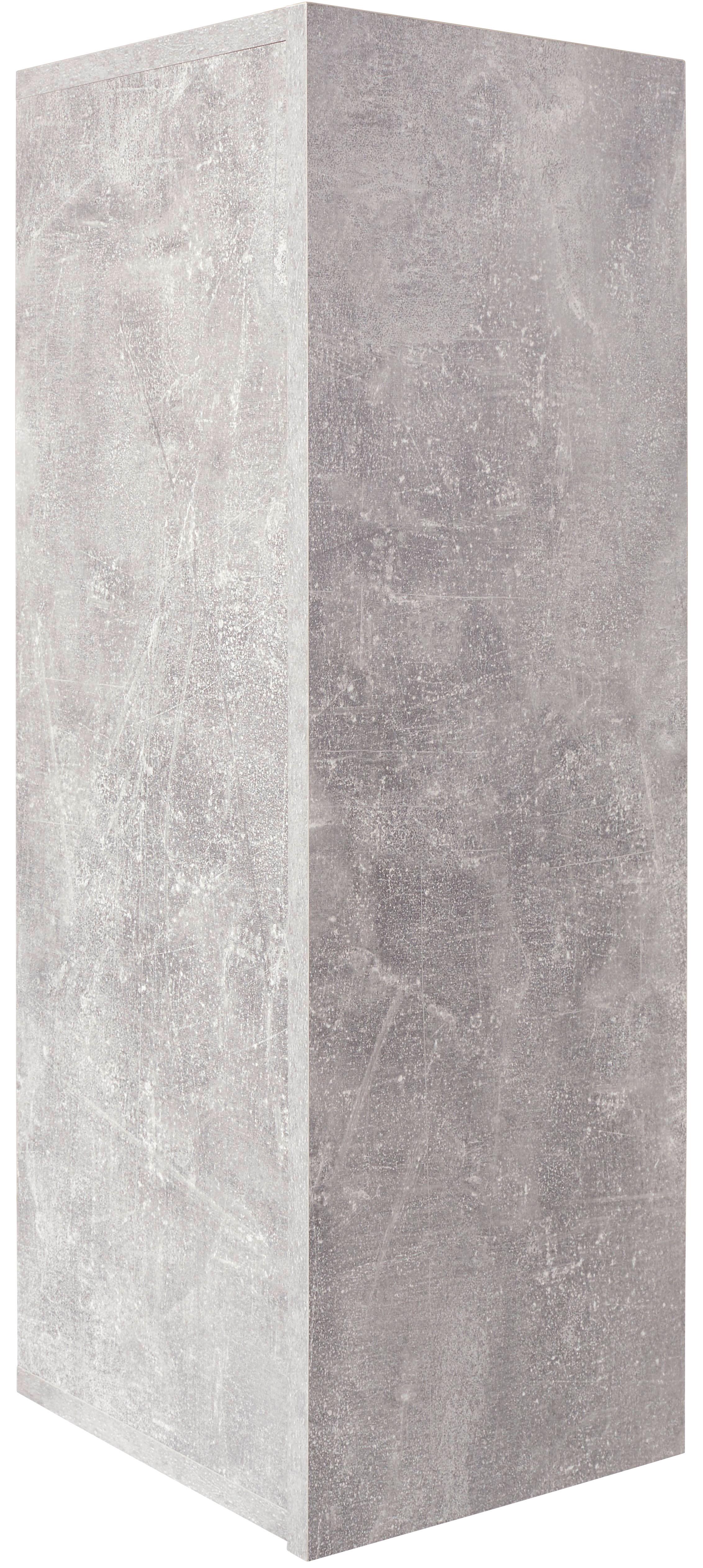 Hängeschrank Halma B: 26,5 cm Betonoptik - Grau, MODERN, Holzwerkstoff (26,5/75/28cm)