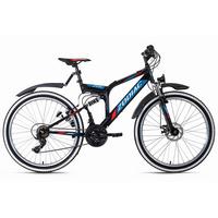 Mountainbike Fully 26 Zoll Zodiac 21 Gänge - Schwarz, Basics, Metall (180/70/100cm) - KS Cycling