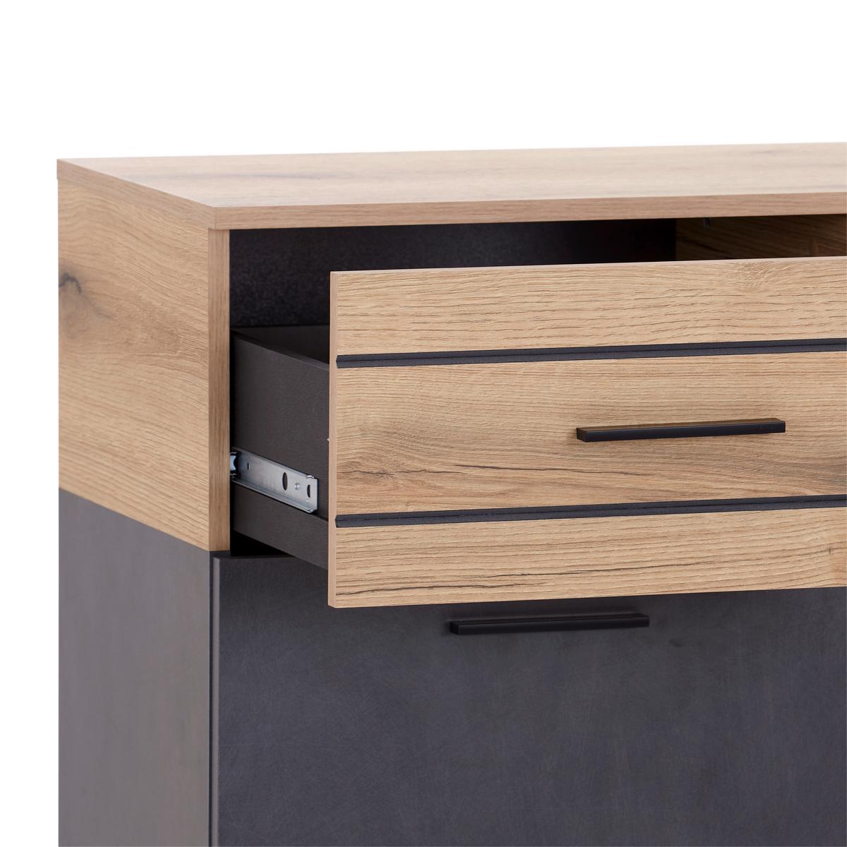 Kommode B: 150 Cm Limit Coast Evoke Eiche Dekor/matera - MODERN, Holzwerkstoff (150/91/40cm) - Ondega