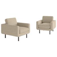 Sessel Suburban Beige B: 70 Cm - Beige/Schwarz, Design, Textil (70/80/92cm) - Livetastic