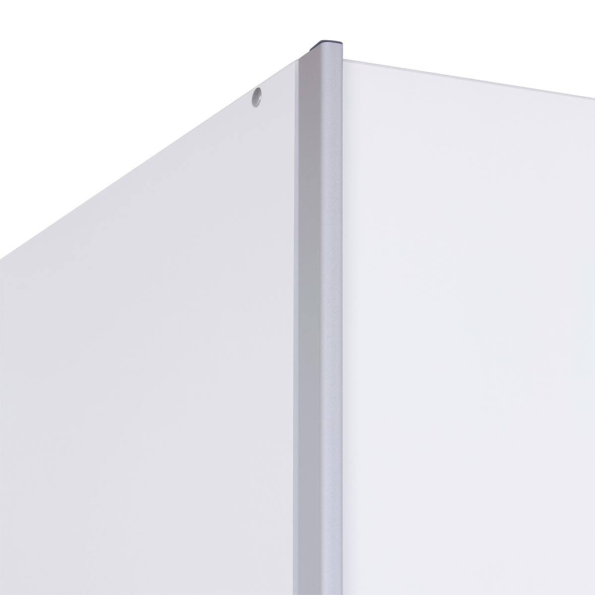 Schwebetürenschrank + Spiegel B: 181cm Feldkirch Weiß - Silberfarben/Weiß, MODERN, Holzwerkstoff (181/229/62cm) - Luca Bessoni