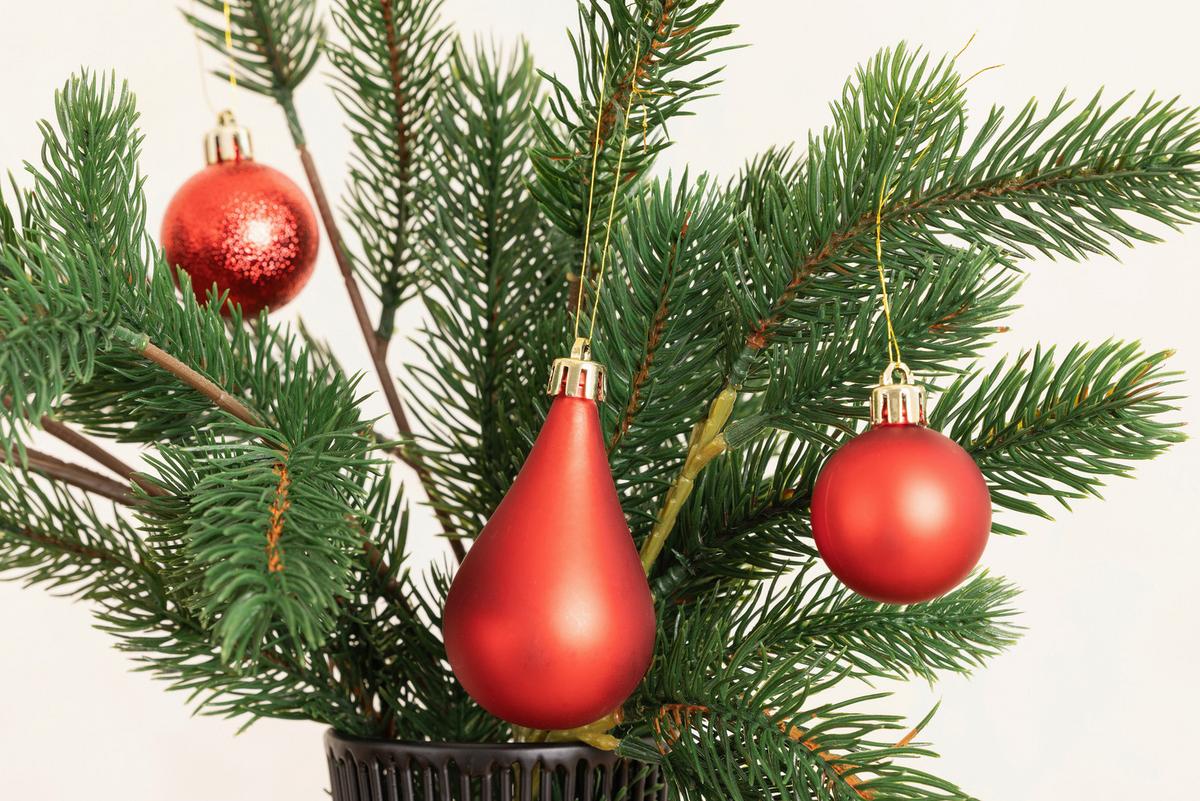 Christbaumkugel-set Lisa - Rot, KONVENTIONELL, Kunststoff - Luca Bessoni