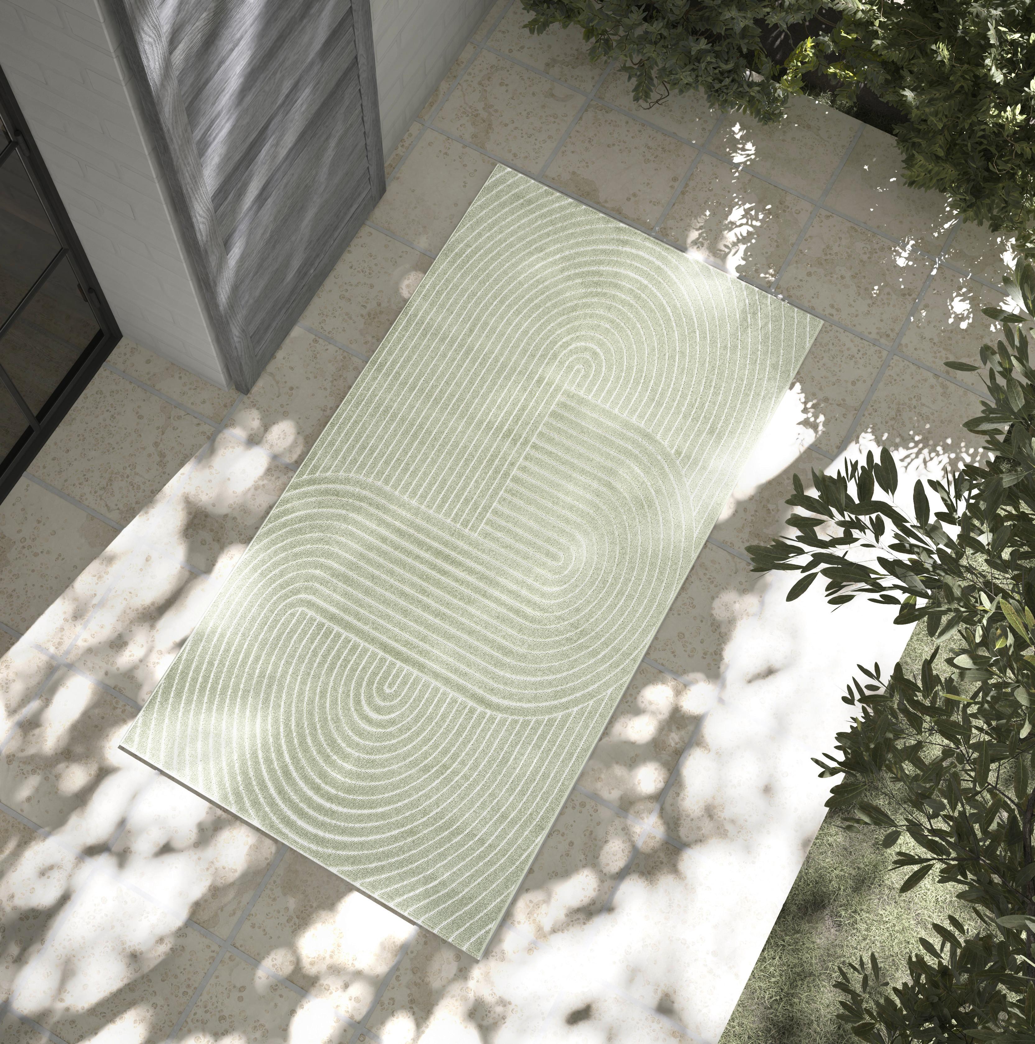 Outdoorteppich Tenerife Plus 54221 - Olivgrün, Basics, Textil (80/150cm)