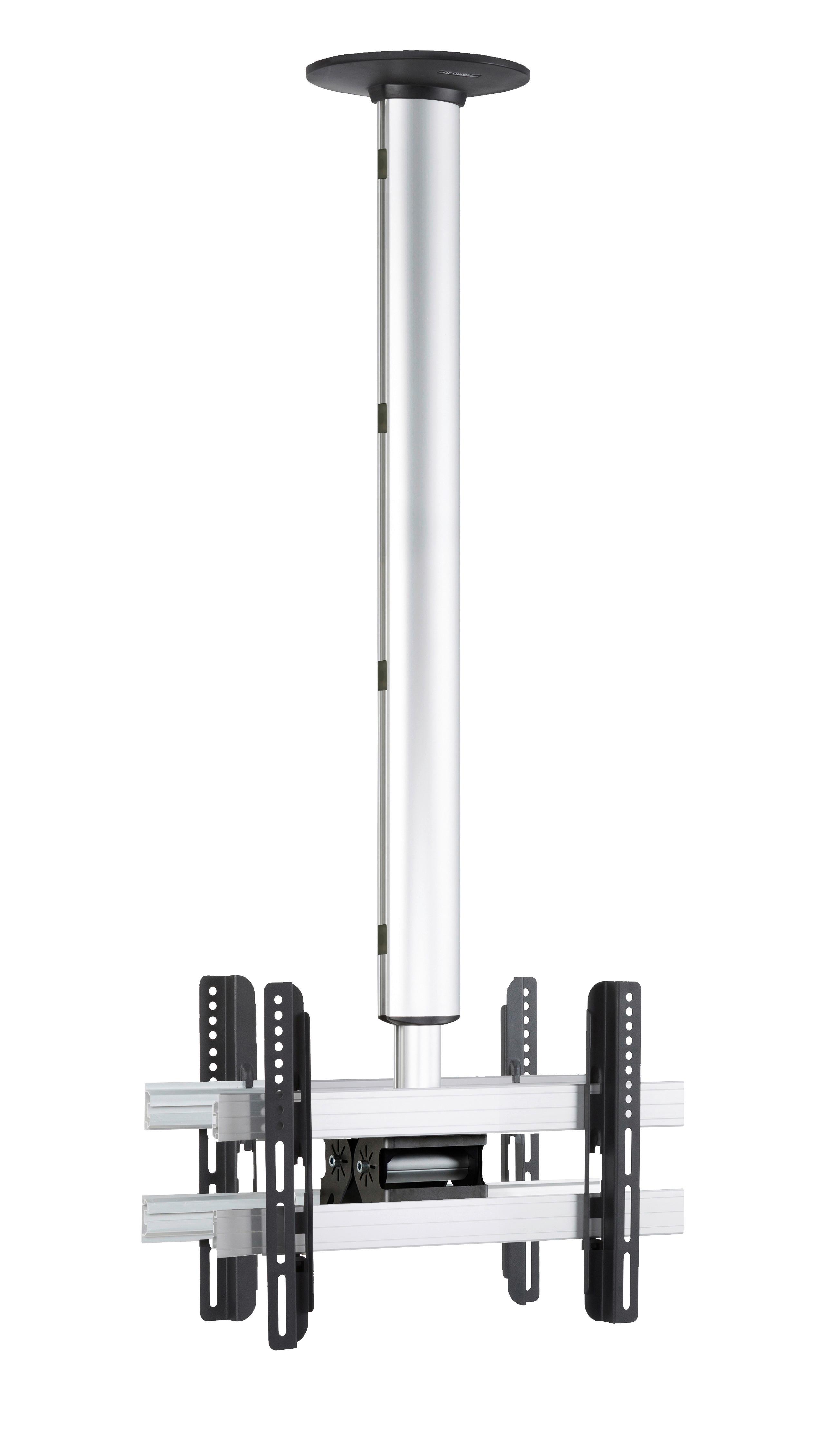 TV- Halterung cm Silberfarben B: 42 cm - Silberfarben, MODERN, Metall (42/127/19cm) - MID.YOU
