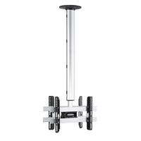 Tv- Halterung Cm Silberfarben B: 42 Cm - Silberfarben, MODERN, Metall (42/127/19cm) - MID.YOU