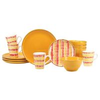 Kombinovaná souprava MARBELLA, 16-dílná - oranžová/žlutá, Trend, keramika - Creatable