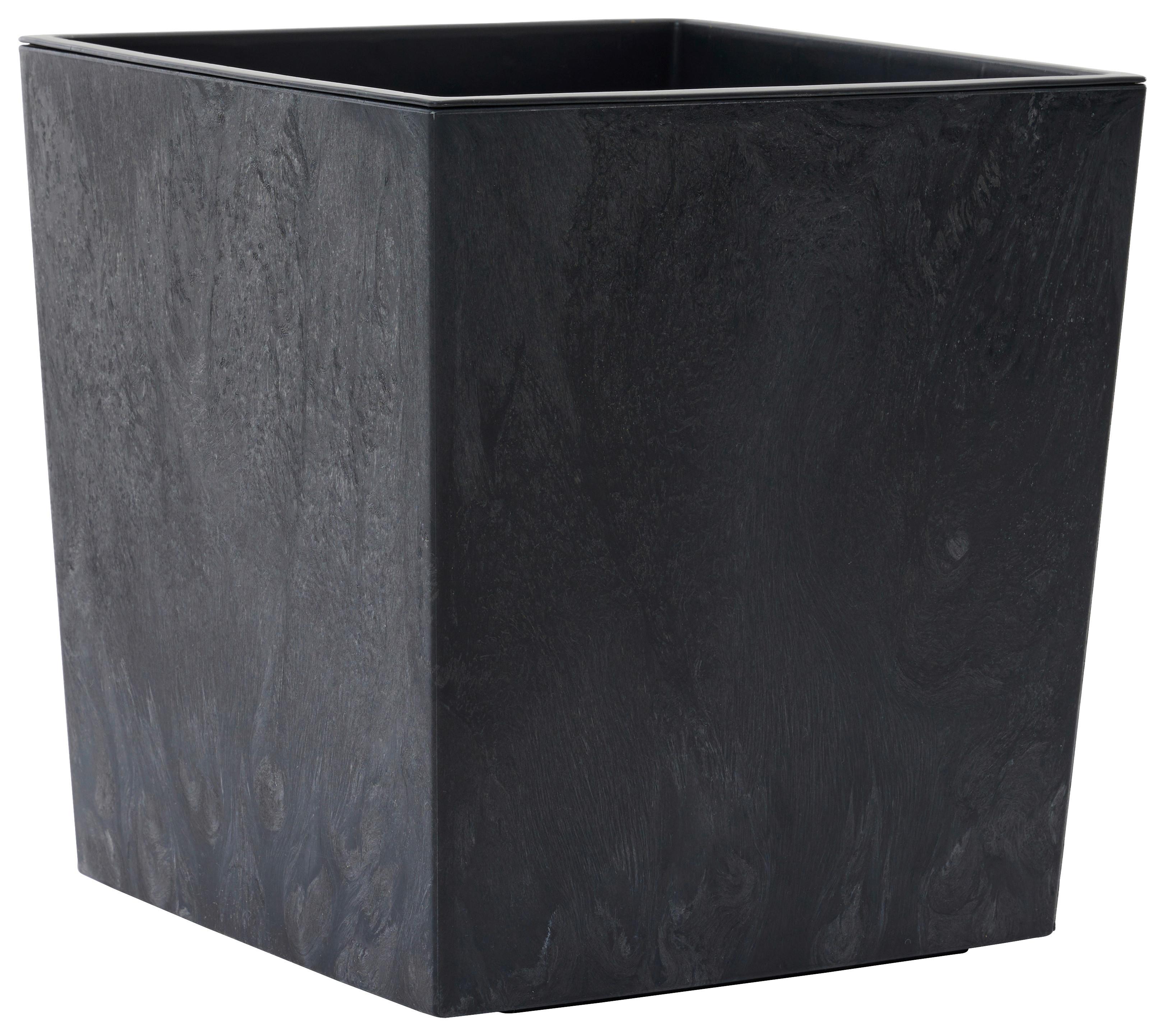 Pflanzentopf Schwarz B: 40 cm - Schwarz, Basics, Kunststoff (40/41/40cm) - Siena Garden