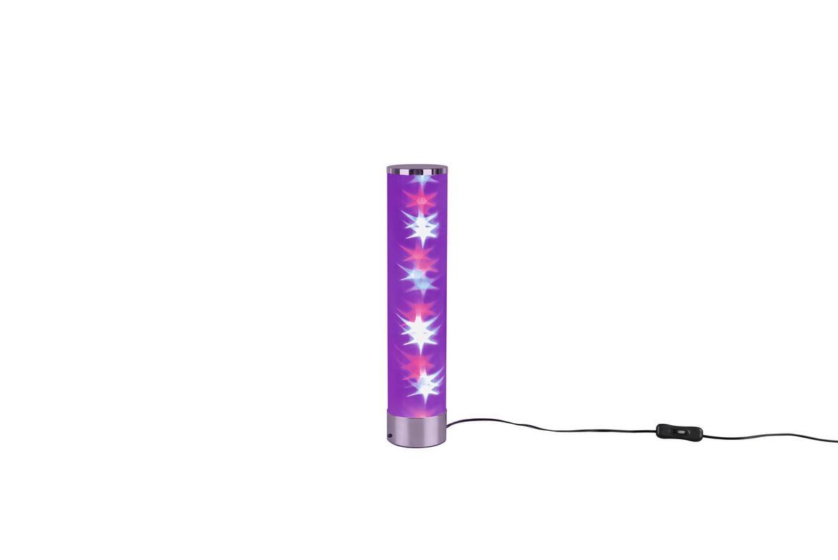 Led-tischlampe Rico Dimmbar Weiß/chromfarben Farbwechsler - Chromfarben/Weiß, Design, Kunststoff/Metall (8,3/38,00cm)