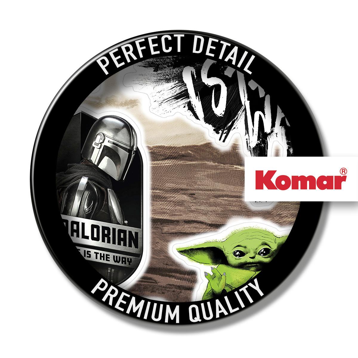 Wandtattoo Mandalorian Legend - Schwarz/Weiß, Basics, Kunststoff (50/70cm) - Komar