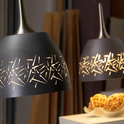 Hängeleuchte 4976/S - Schwarz, KONVENTIONELL, Metall (32/100cm)