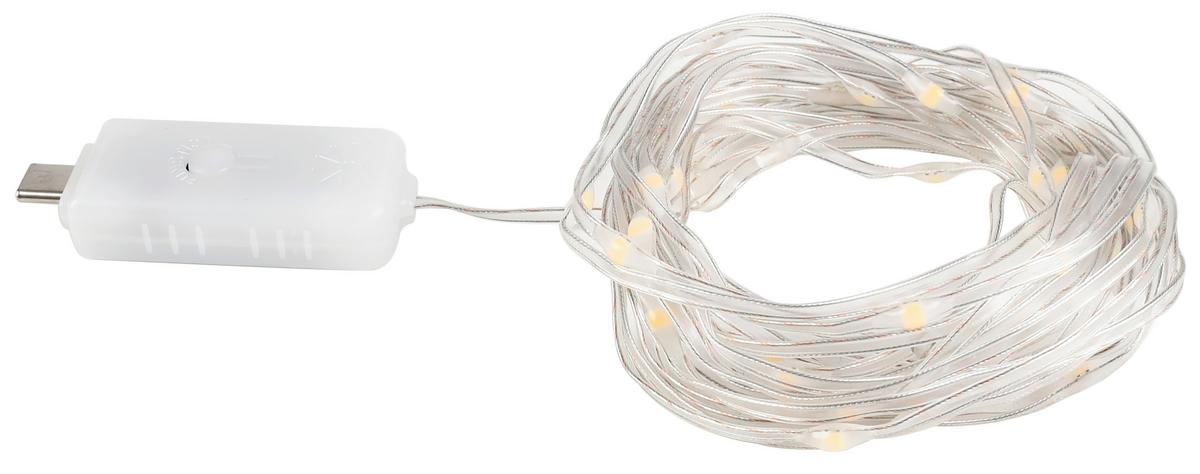 Lichterkette Juzil ca. 500cm max. 0,06Watt - priehľadné, Modern, plast (500cm) - Mömax