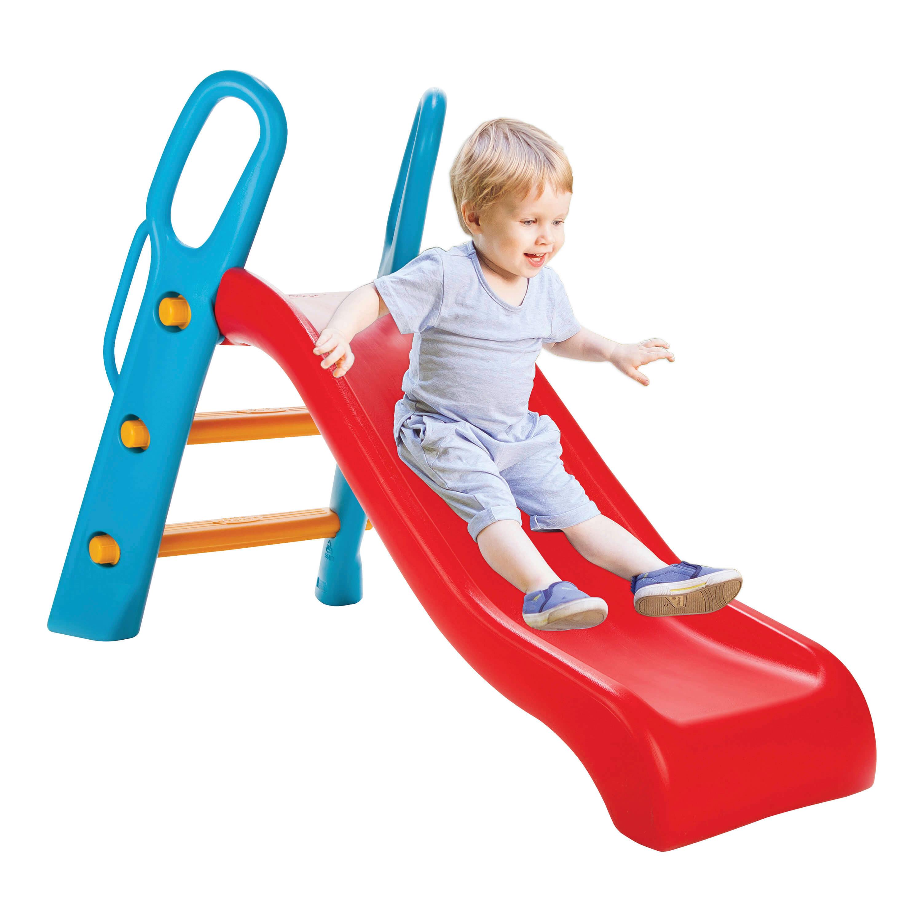 Kinderrutsche 06 191 - Blau/Gelb, KONVENTIONELL, Kunststoff (64/93/141cm) - Ambia Garden