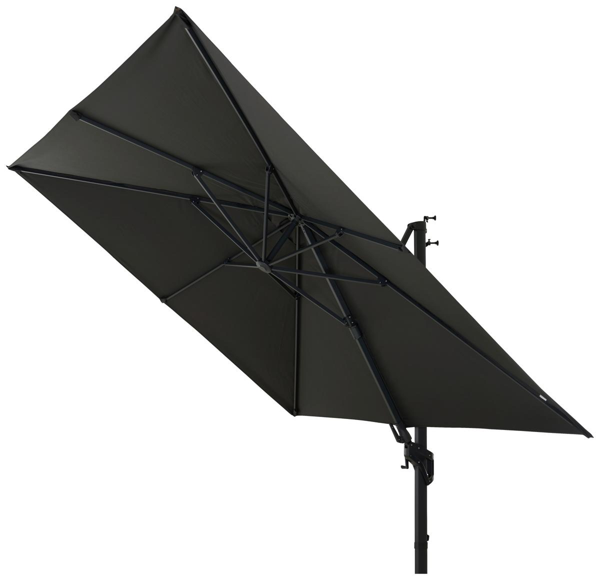Ampelschirm S08123 - Anthrazit, MODERN, Textil/Metall (300/300cm) - Siena Garden