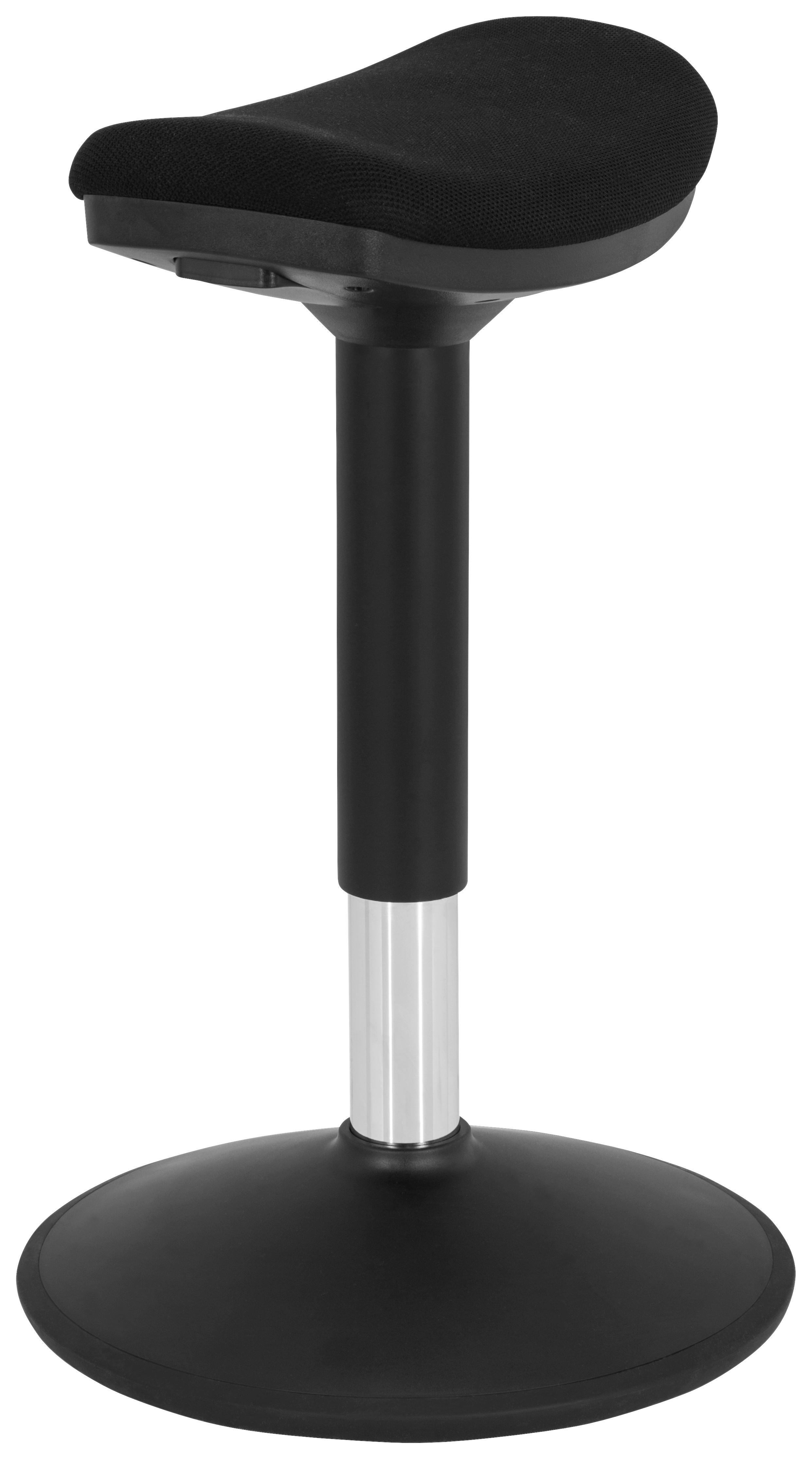 Stehhilfe Balance Sit I B Schwarz - Schwarz, MODERN, Kunststoff/Textil (35/50/36cm) - MID.YOU
