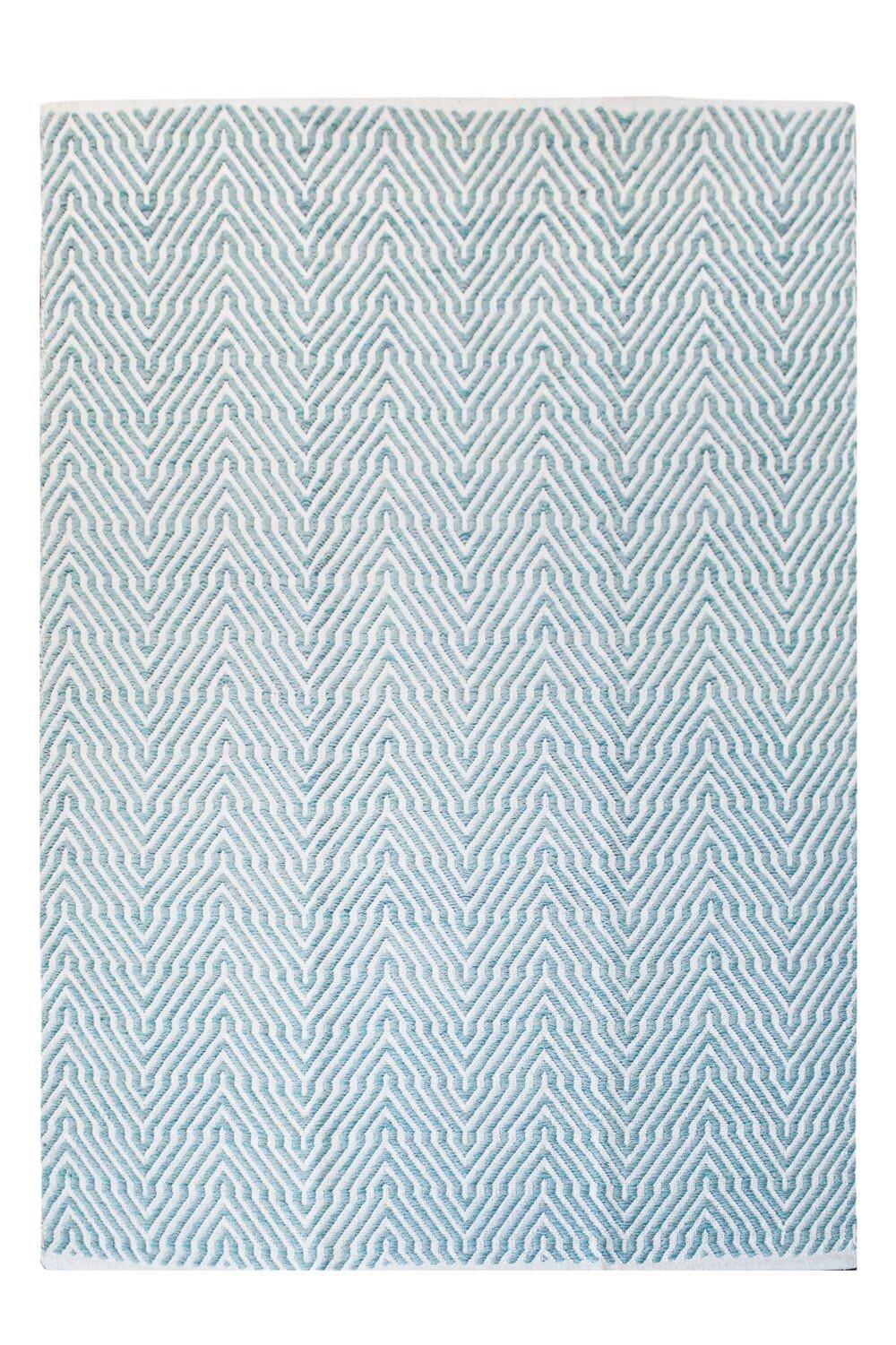 Flachwebteppich Aperitif Türkis, 160x230 cm - Türkis, KONVENTIONELL, Textil (160/230cm) - Kayoom