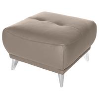 Hocker Frisco - Sandfarben/Chromfarben, MODERN, Textil (65/46/65cm) - MID.YOU