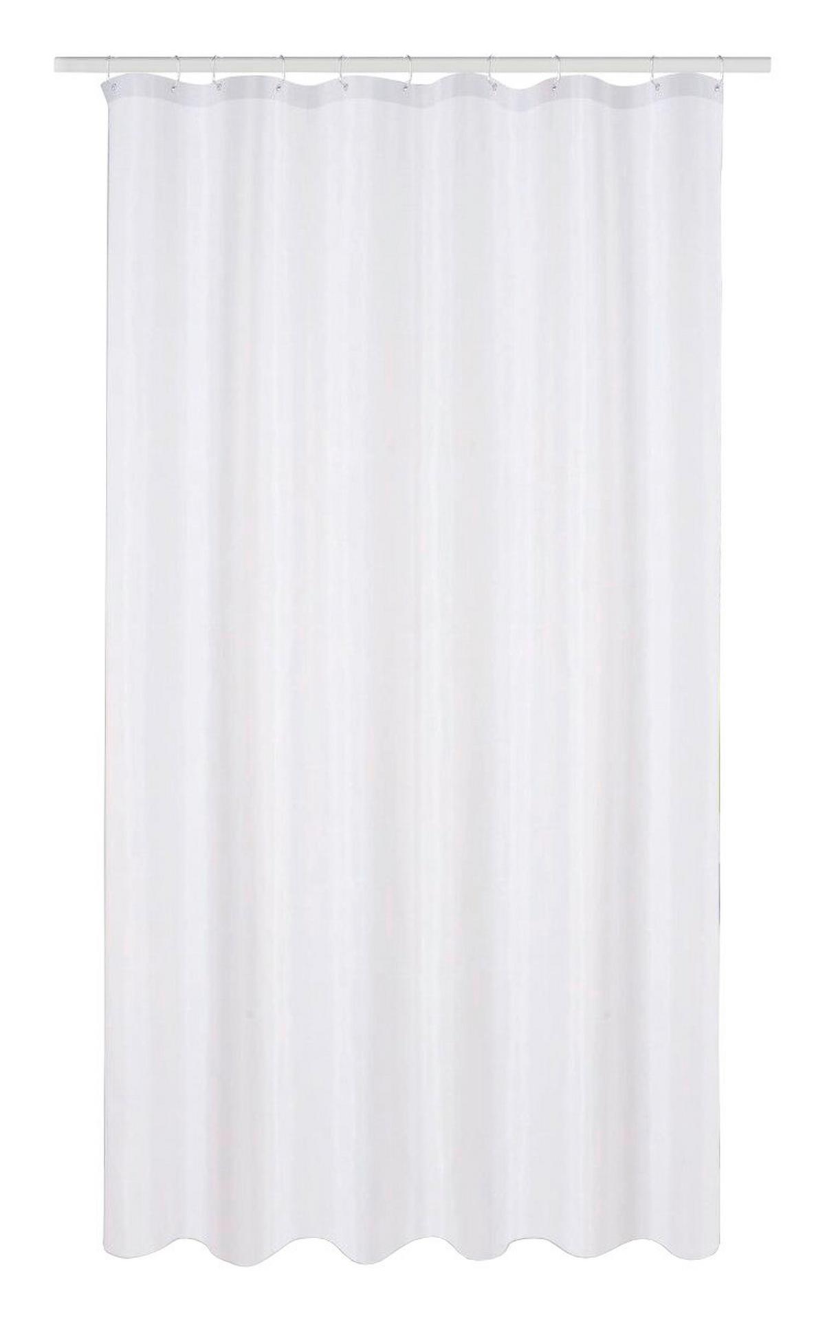 Duschvorhang Svenja 180x200 cm Weiß Blickdicht - Weiß, MODERN, Textil (180/200cm) - Luca Bessoni