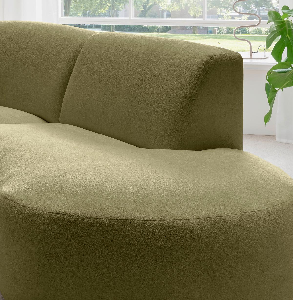 Ecksofa Jesi, Grün S: 276x182 Cm - Schwarz/Grün, MODERN, Textil (276/182cm) - Livetastic