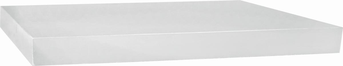 NÁSTENNÁ POLICA SIMPLE 80 - biela, Modern, kompozitné drevo (80/3,8/23,5cm)