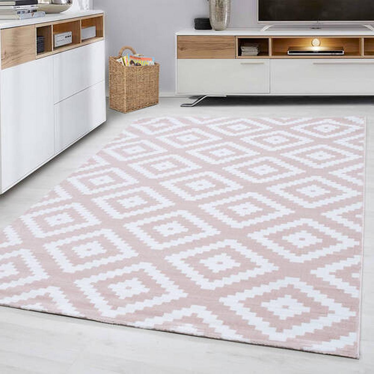 Webteppich Plus - Pink, Basics, Textil (280/370cm) - Novel