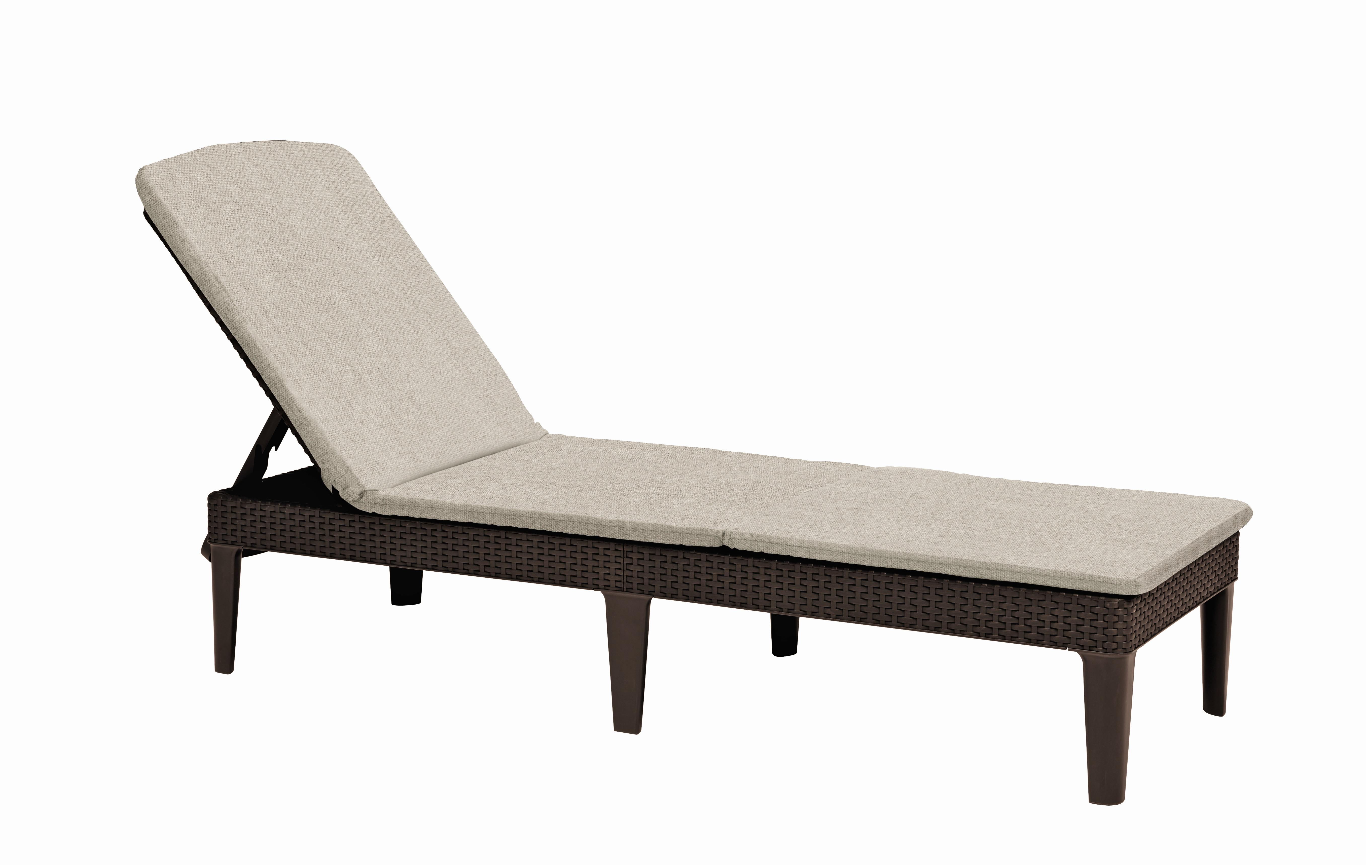 LEŽADLO NA OPAĽOVANIE JAIPUR - hnedá, Modern, plast (187.5/58.2/29cm)