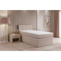 Boxspringbett Siam 2 90x200 Rosa - Schwarz/Rosa, MODERN, Holzwerkstoff/Textil (90/200cm) - MID.YOU