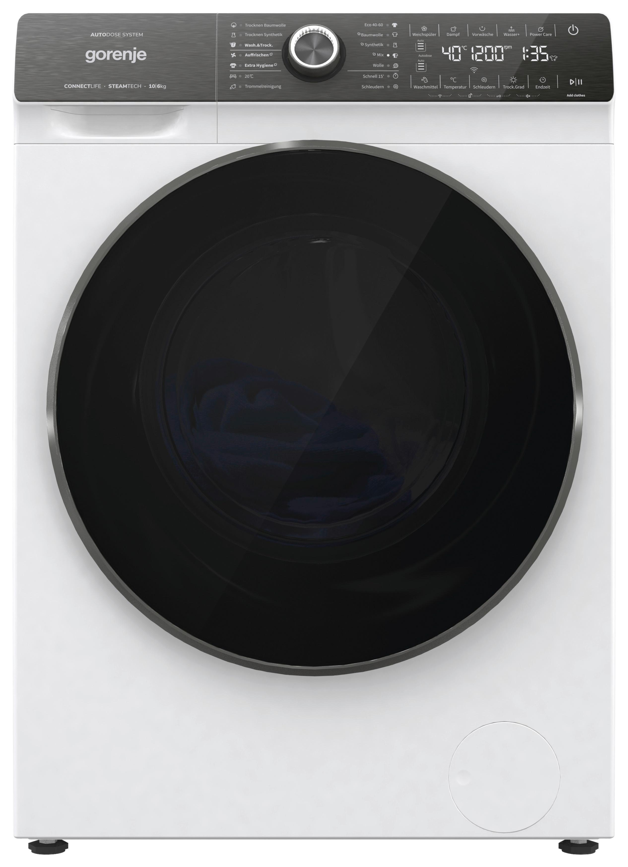Waschtrockner WD2s164adswa/De - Weiß, Basics, Metall (59,5/84,5/61cm) - Gorenje