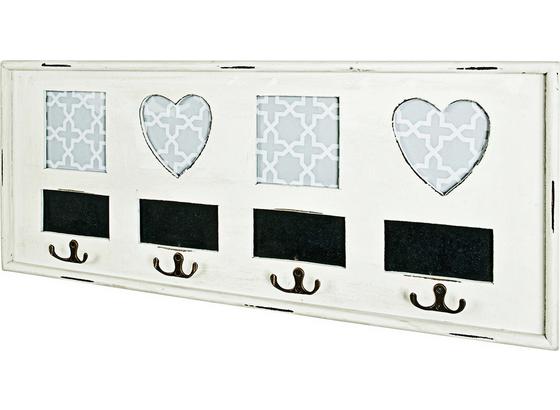 Ruhafogas Emma 4 - fekete/fehér, modern, fa/faanyagok (63/26/3cm) Ruhafogas Emma 4 - fekete/fehér, modern, fa/faanyagok (63/26/3cm)