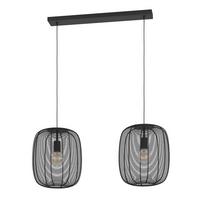 Hängeleuchte 43966 Rinroe - Schwarz, KONVENTIONELL, Metall (90/33/110cm) - Eglo