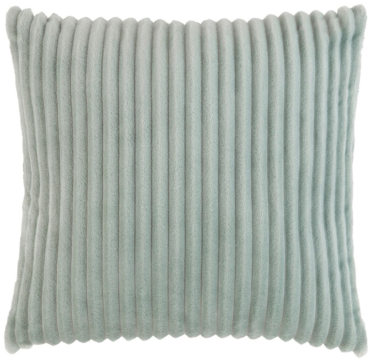 Dekorační polštář Cordi, 45/45cm, jadeitová - jadeitově zelená, Konvenční, textil (45/45cm) - Modern Living